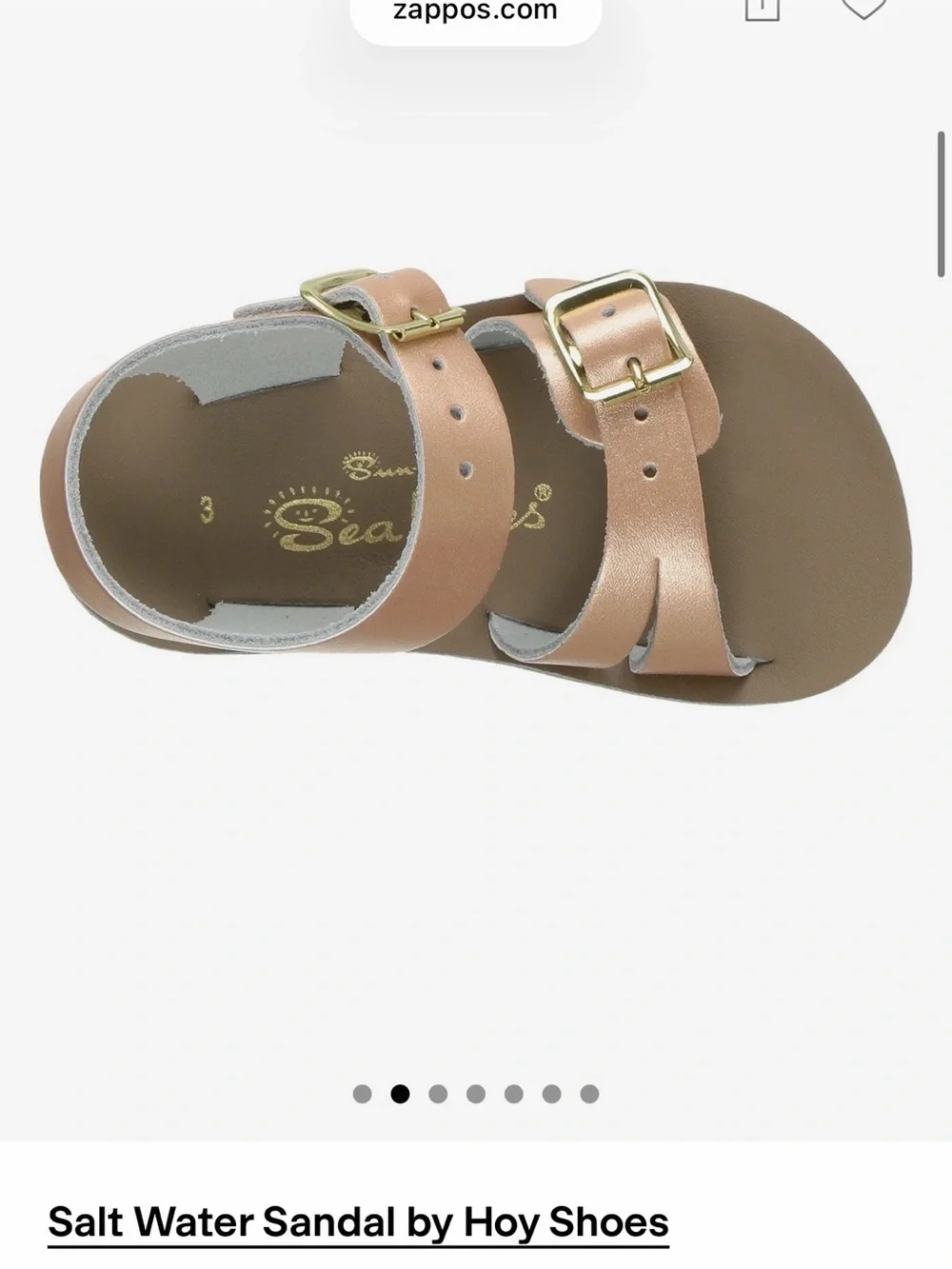 Kids Adjustable Pink Metallic Buckle Sandals